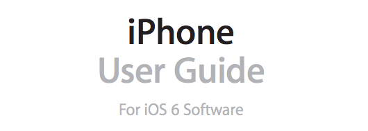 iPhone User Guide for iOS 6 Software