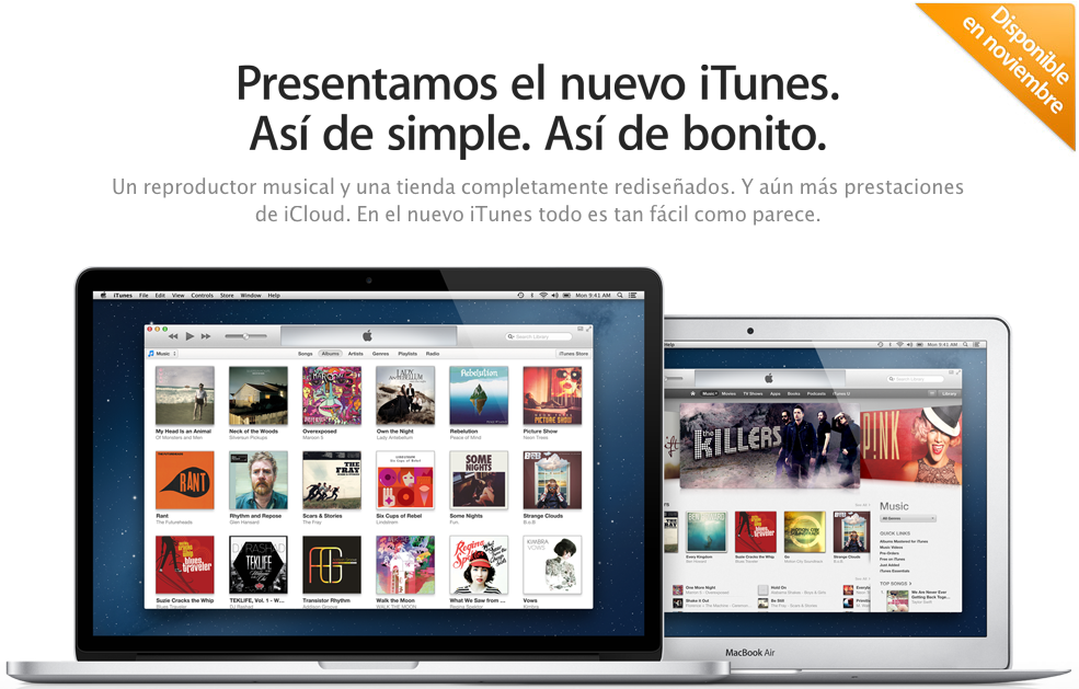 iTunes 11 Noviembre