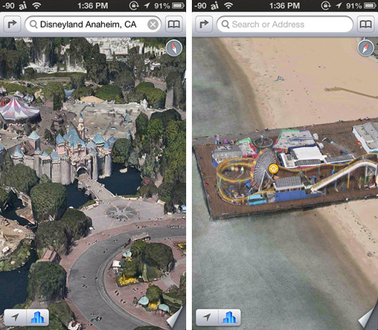 FlyOver California Mapas iOS - Disneyland