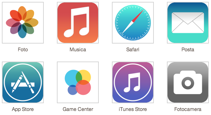 Iconos iOS 7 Concept