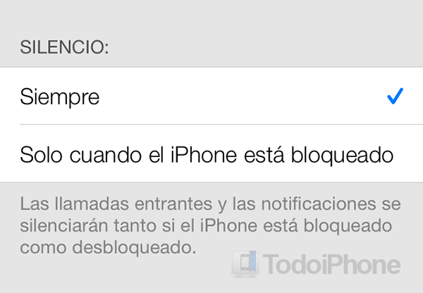 No molestar iOS 7 Siempre