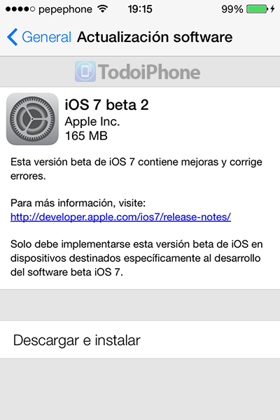iOS 7 Beta 2 OTA