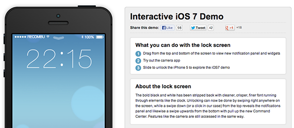 iOS 7 Demo Interactivo