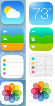 iOS 7 Iconos Final vs Beta