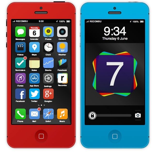 iOS7 iPhone 5S Interactivo