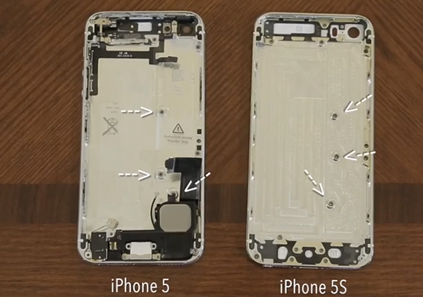 Introducir Hardware iPhone 5 en Carcasa iPhone 5S - 2