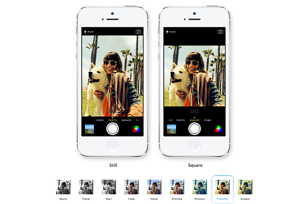 iOS 7 Camara App - Filtros