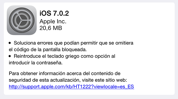 iOS 7.0.2 - iPhone iPod iPad