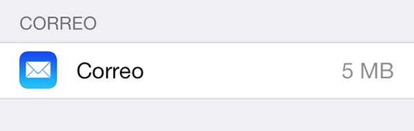 Correo iCloud iOS 7