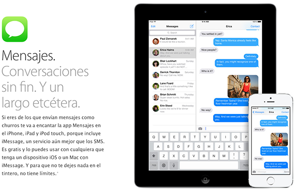 Mensajes iOS 7