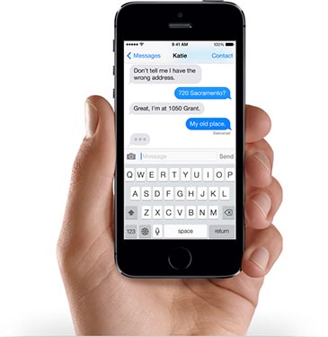 iMessage iOS 7 iPhone 5s