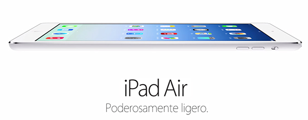 iPad Air - Poderosamente Ligero