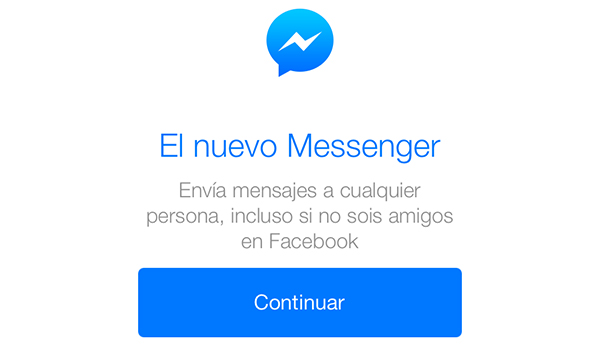 Facebook Messenger - Inicio