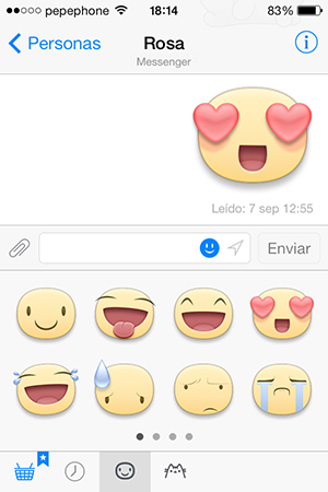 Facebook Messenger - Stickers