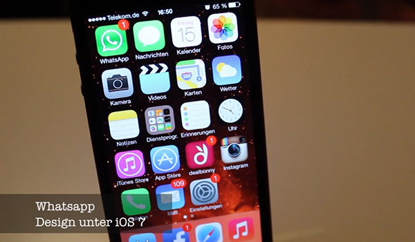 WhatsApp iOS 7 Video