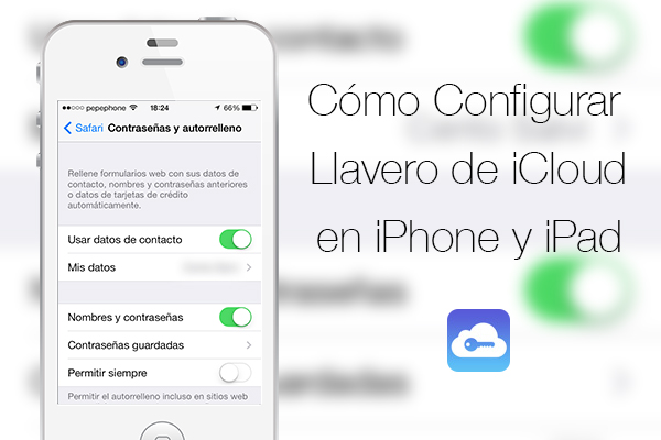 confgurar llavero icloud iphone ipad