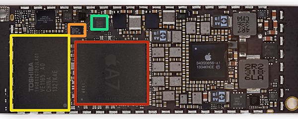 iPad mini Retina Desmontaje - Chip A7 - M7