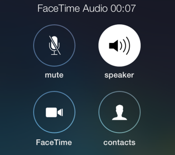 iPhone FaceTime Audio