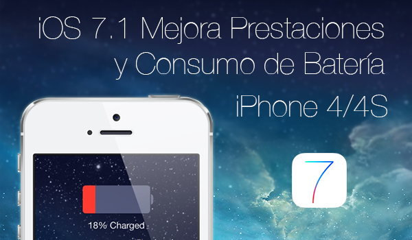 ios 7.1 mejor consumo bateria iphone 4:4s