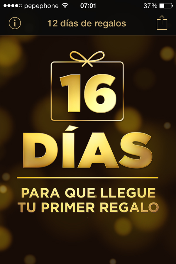 12 Dias Regalos iPhone-iPad - Contador