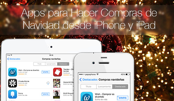 Apps Compras Navidad iPhone iPad