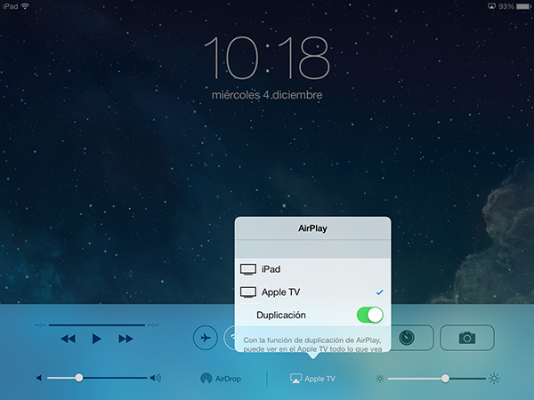 Guia AirPlay - iPad mini Retina