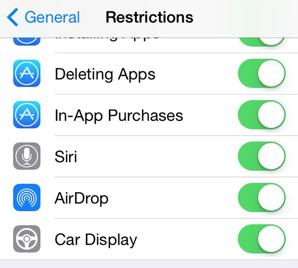 iOS 7.1 in the Car - Car Display