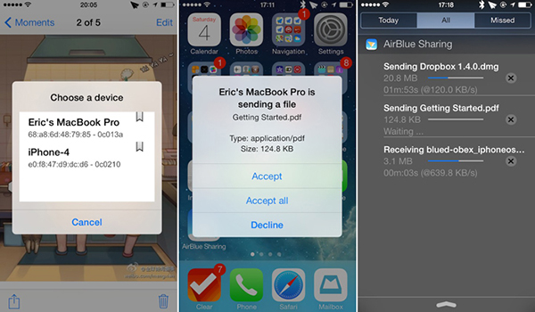 AirBlue-Sharing-iOS 7 iPhone iPad