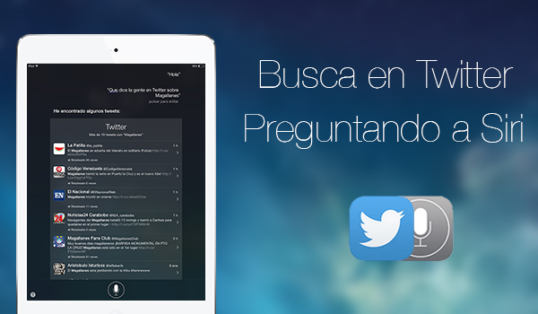 Buscar con Siri en Twitter