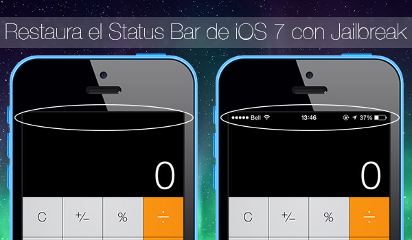 Restaura Status Bar iOS 7 Jailbreak