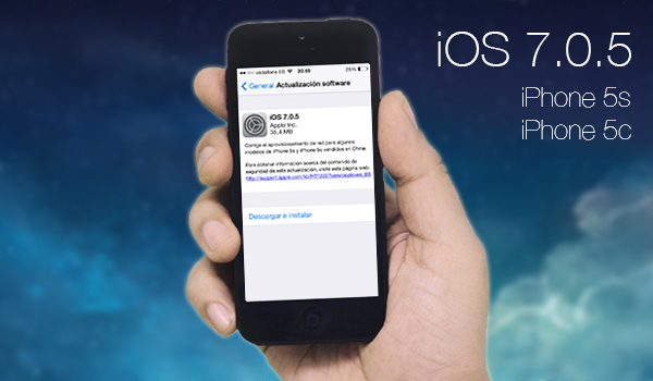 iOS 7.0.5 Disponible