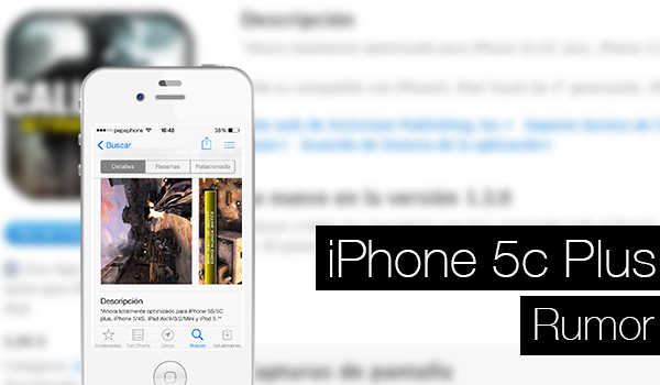 iPhone 5c Plus - Rumor