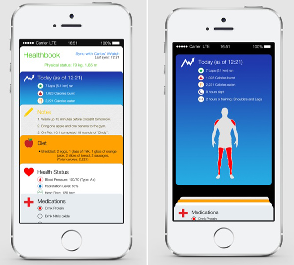 Healthbook iOS 8