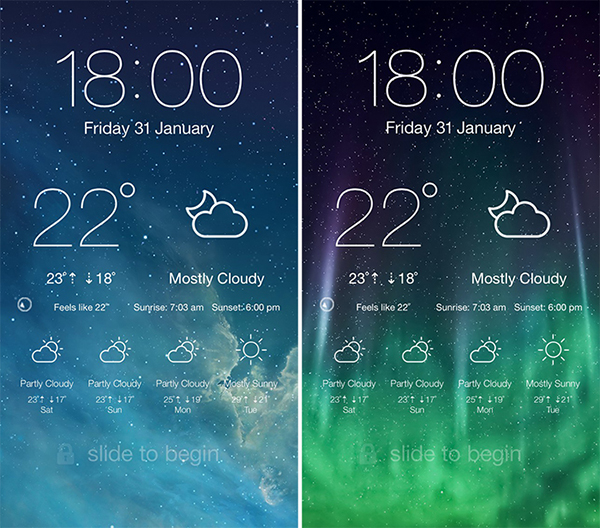 LockScreen Weather - screenshot