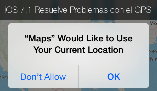 iOS 7.1 Resuelve Problema GPS