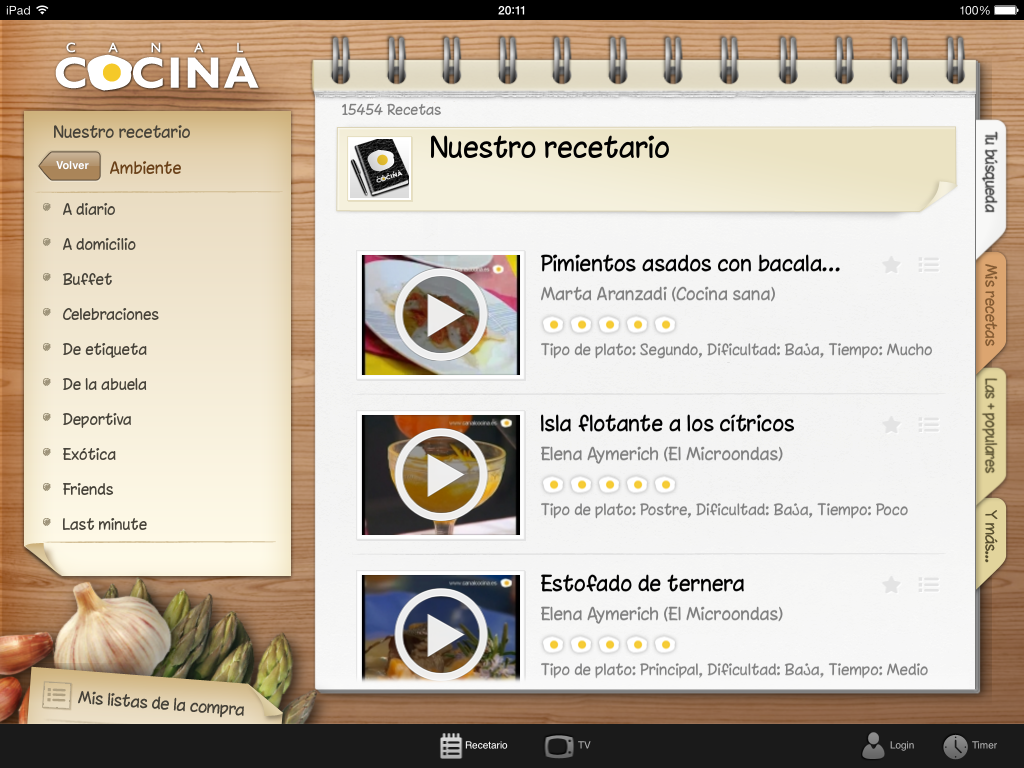 CanalCocina - screenshot 1