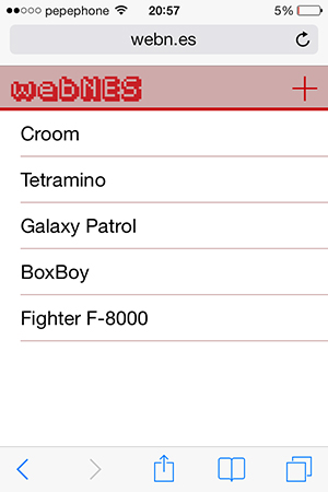webNES iPhone iPad iOS