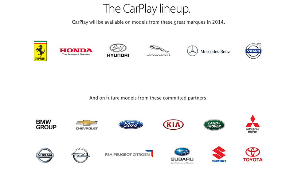 CarPlay iOS in Car - Partners