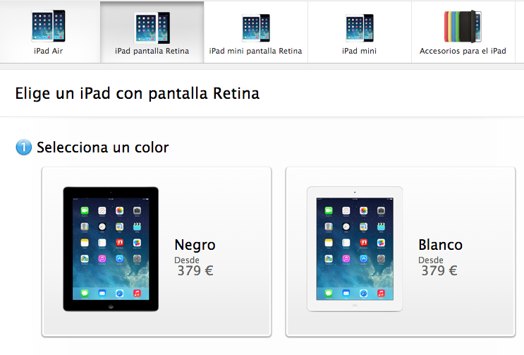 Comprar iPad Pantalla Retina