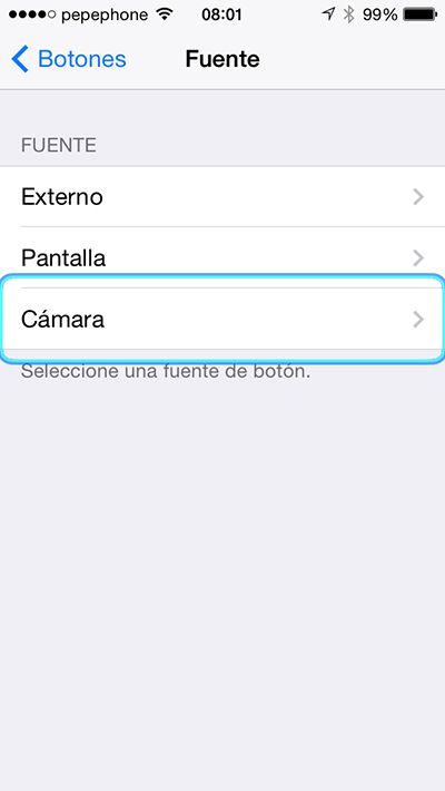 Controlar iPhone Cabeza - Fuentes