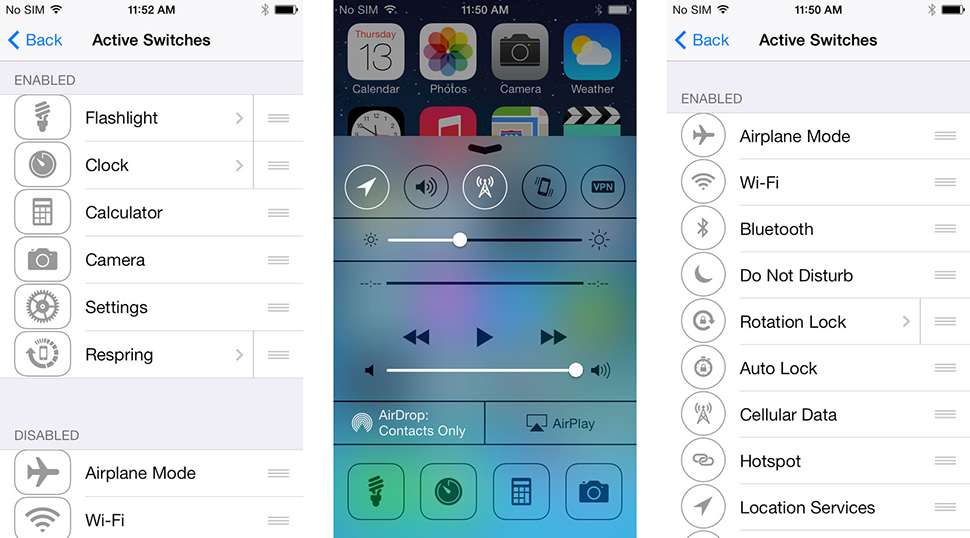 FlipControlCenter iPhone Tweak