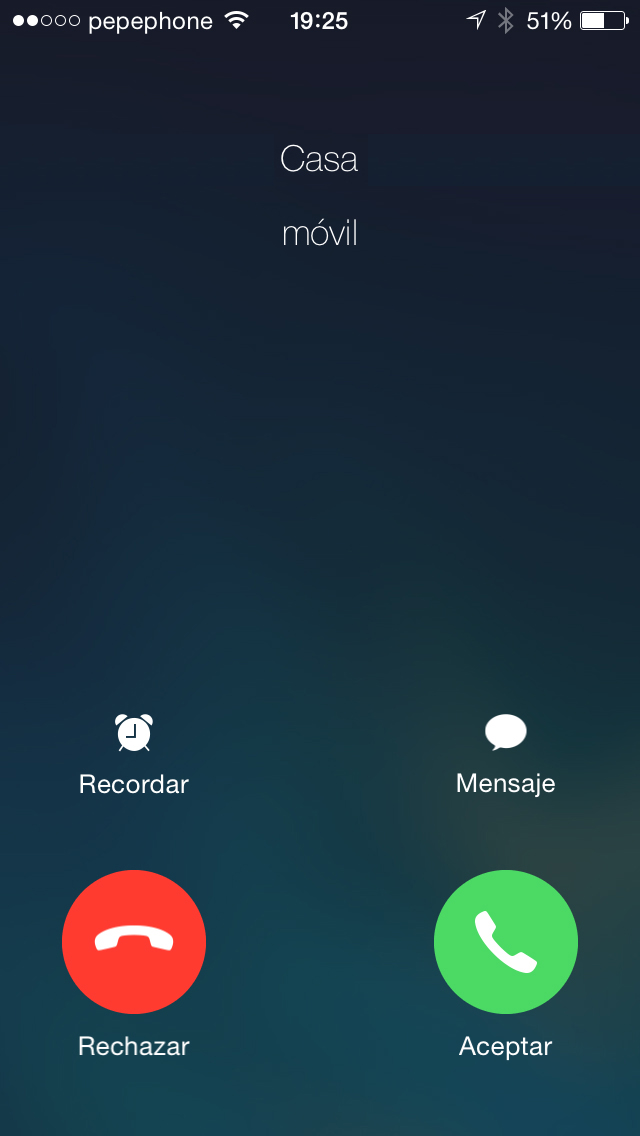 Llamadas iOS 7.1 - screenshot 1