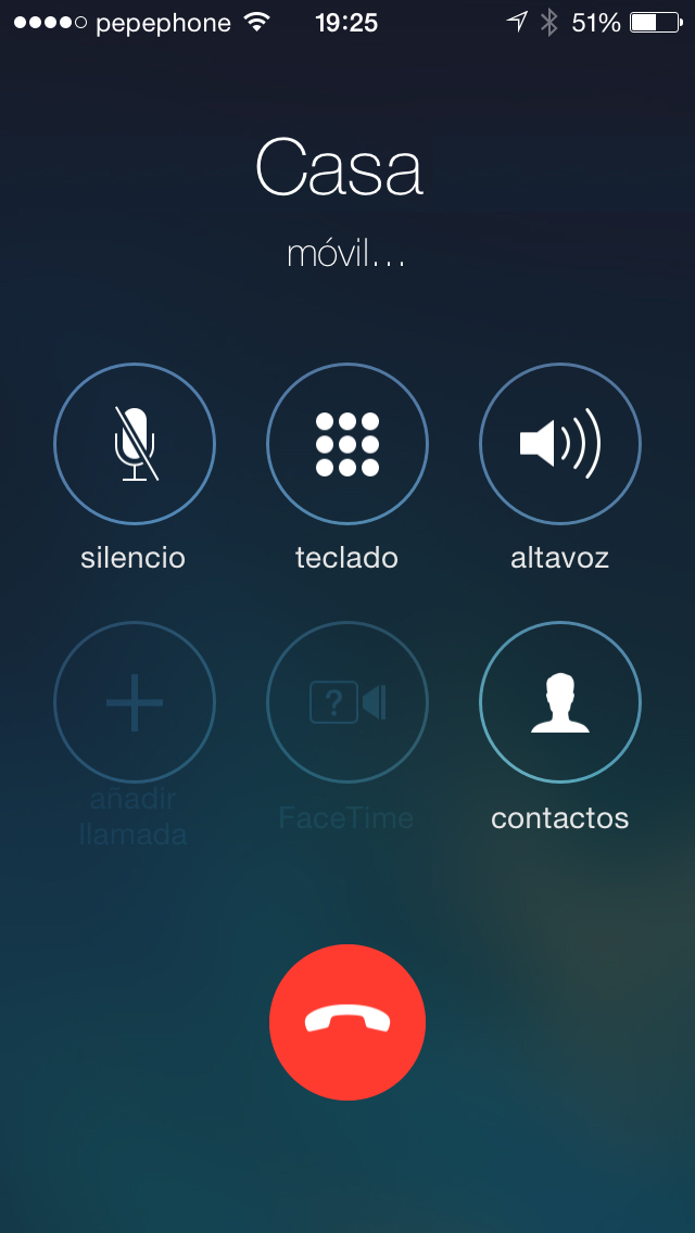 Llamadas iOS 7.1 - screenshot 2