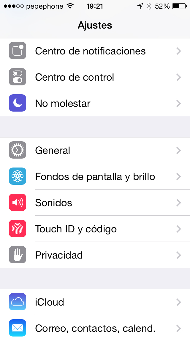 Touch ID iOS 7.1 - screenshot 1
