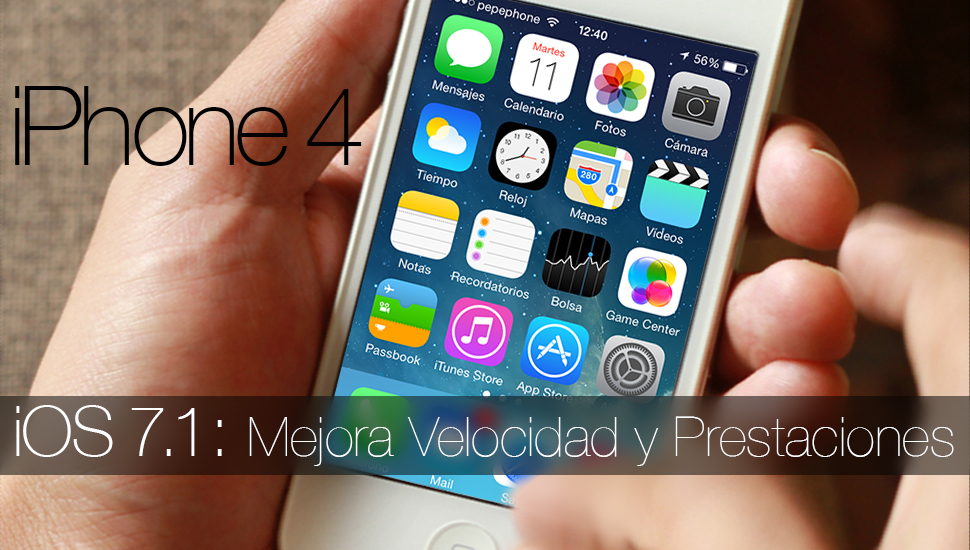 iOS 7.1 iPhone 4 Velocidad Prestaciones