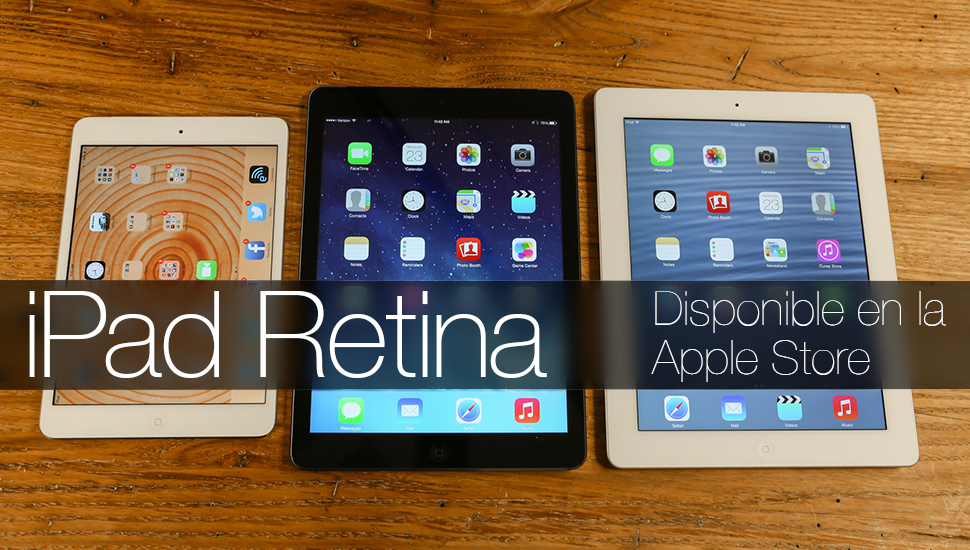 iPad Retina Disponible Apple Store