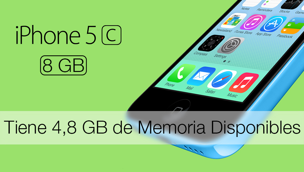 iPhone 5c 8 GB - Memoria Disponible