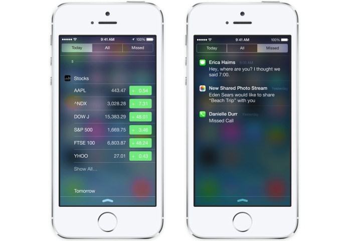 Centro Notificaciones - iOS 8 Rumor