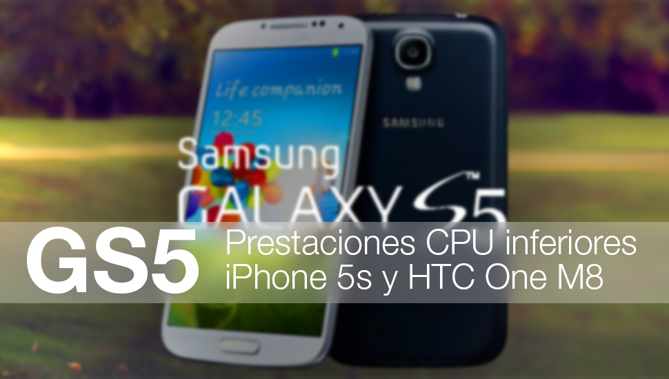 GS5 Prestaciones CPU iPhone 5s HTC M8