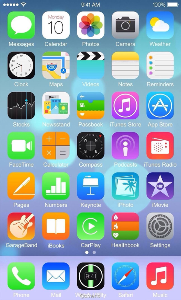 iOS 8 Captura Pantalla iPhone 6 Filtrado